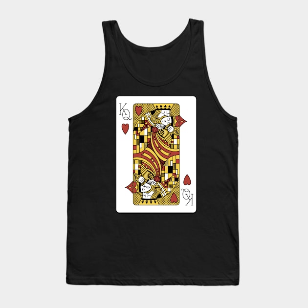 The Kiss Poker Cassino Cards by Tobe Fonseca Tank Top by Tobe_Fonseca